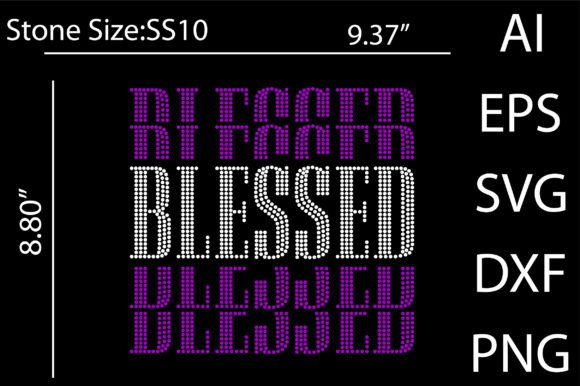 Blessed Rhinestone Templates: Instant Design for Your Projects
