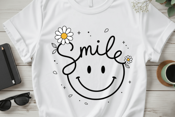 Bring Joy to Your Brand with a Daisy and Smile Graphic