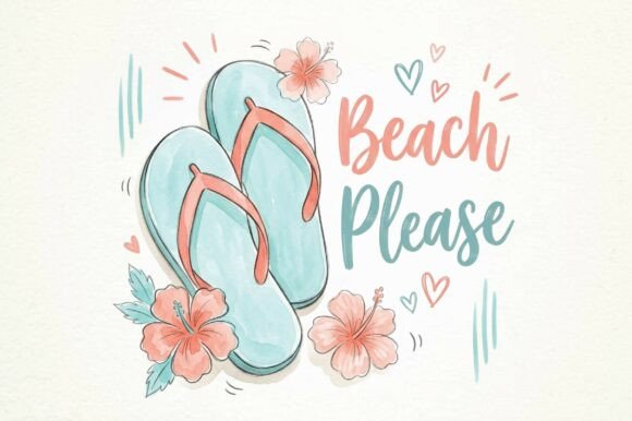 Capturing Summer's Spirit: The Flip Flops Beach Please Design