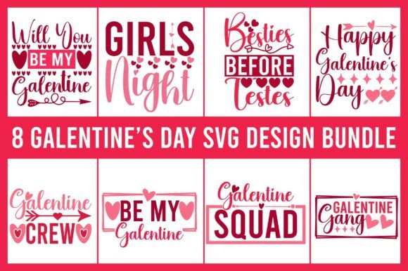 Celebrate with 8 Galentine's Day SVG Designs for Your Projects