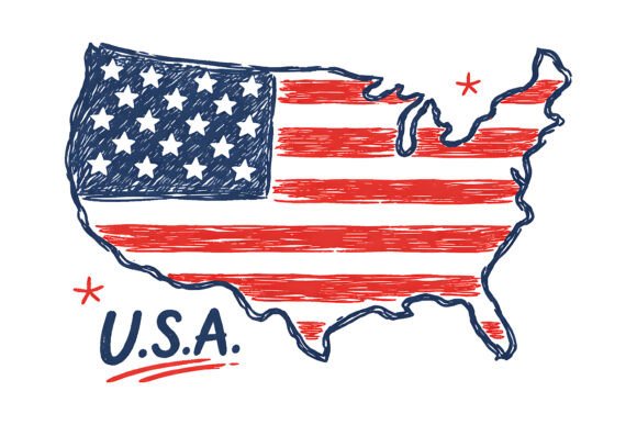Patriotic Americana: The Art of the USA Flag Map