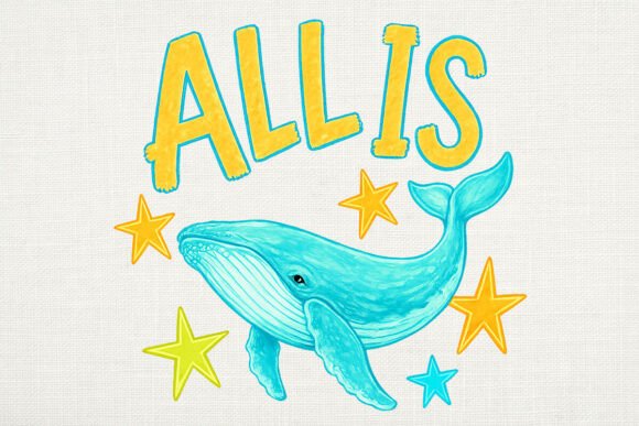 Retro All is Whale Summer PNG Design: Your New Favorite Coastal Asset
