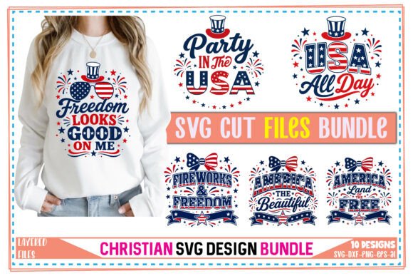 Spark Your Creativity with the 4th of July Free PNG Design Bundle 01