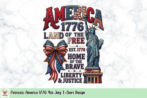 Unleash Your American Spirit with This Bold 1776 Design