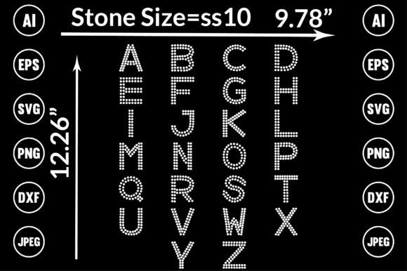 Unleash Your Creativity with Alphabet Rhinestone Templates Design